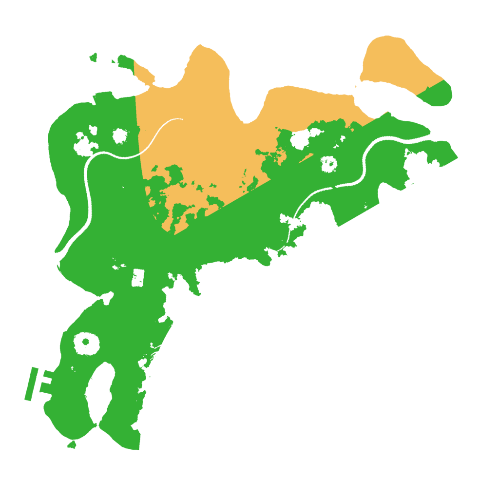 Biome Rust Map: Procedural Map, Size: 3000, Seed: 99725