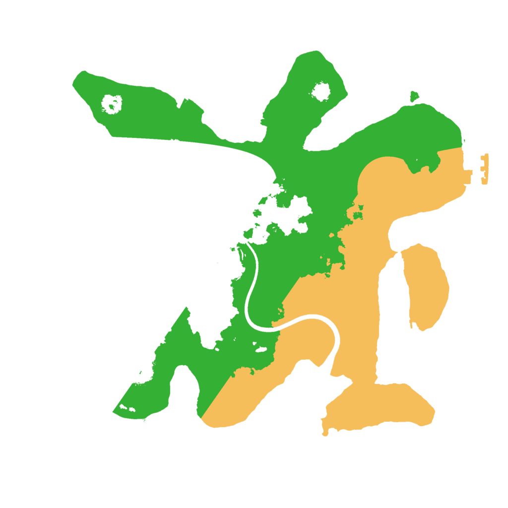 Biome Rust Map: Procedural Map, Size: 2500, Seed: 942007867