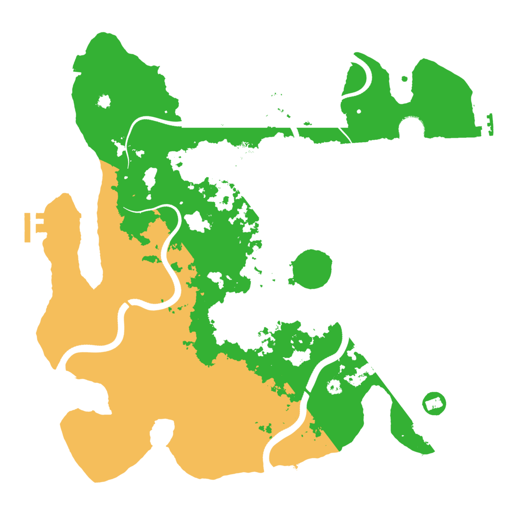 Biome Rust Map: Procedural Map, Size: 3500, Seed: 901185684