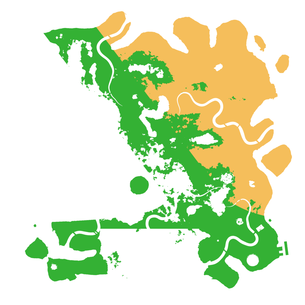 Biome Rust Map: Procedural Map, Size: 4500, Seed: 54719843