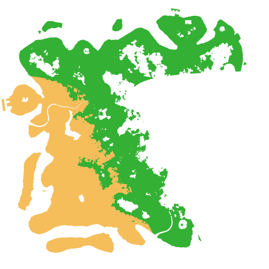 Biome Rust Map: Procedural Map, Size: 4500, Seed: 998478125
