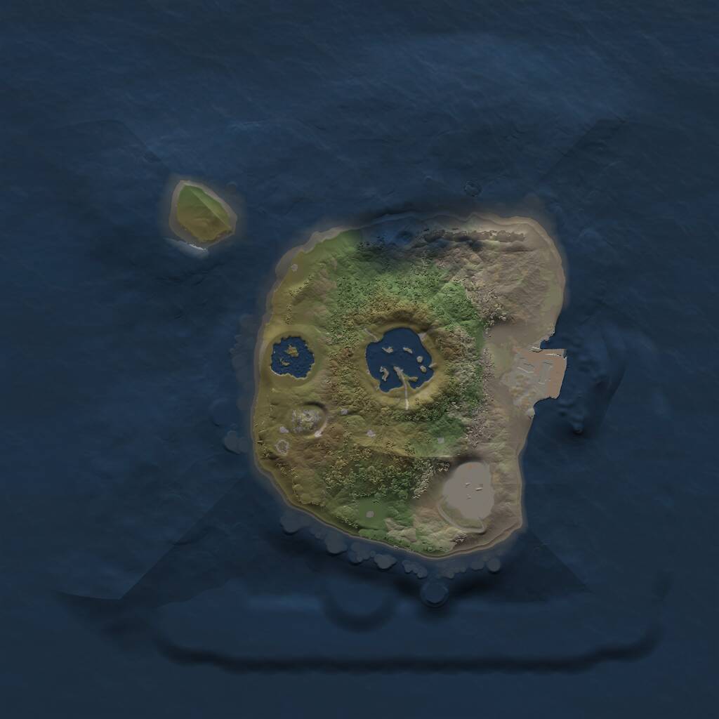 Rust Map: Procedural Map, Size: 1700, Seed: 100, 2 Monuments