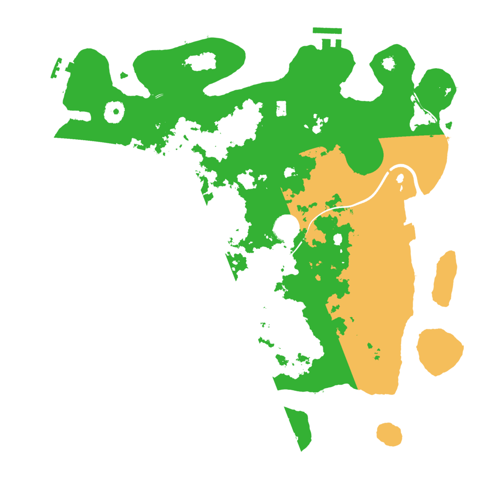 Biome Rust Map: Procedural Map, Size: 3500, Seed: 16583197