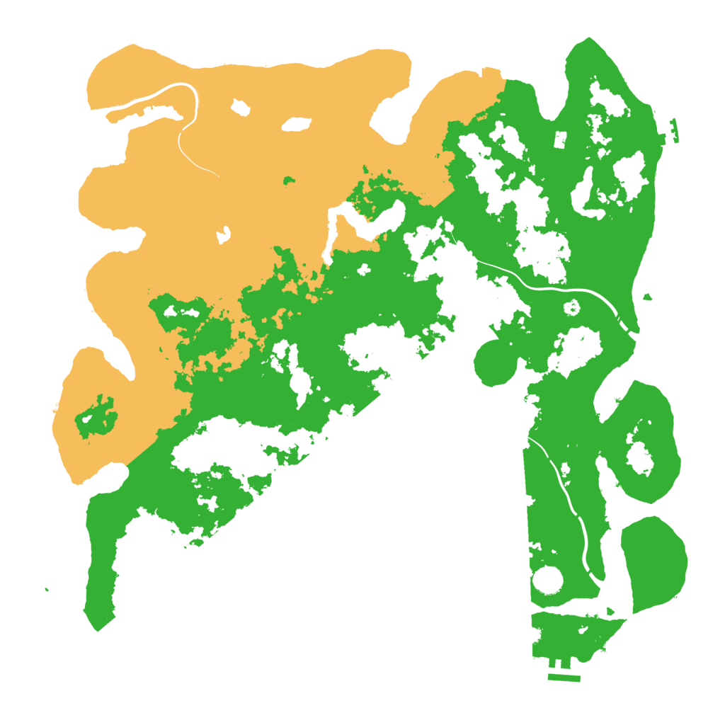 Biome Rust Map: Procedural Map, Size: 4500, Seed: 202930450