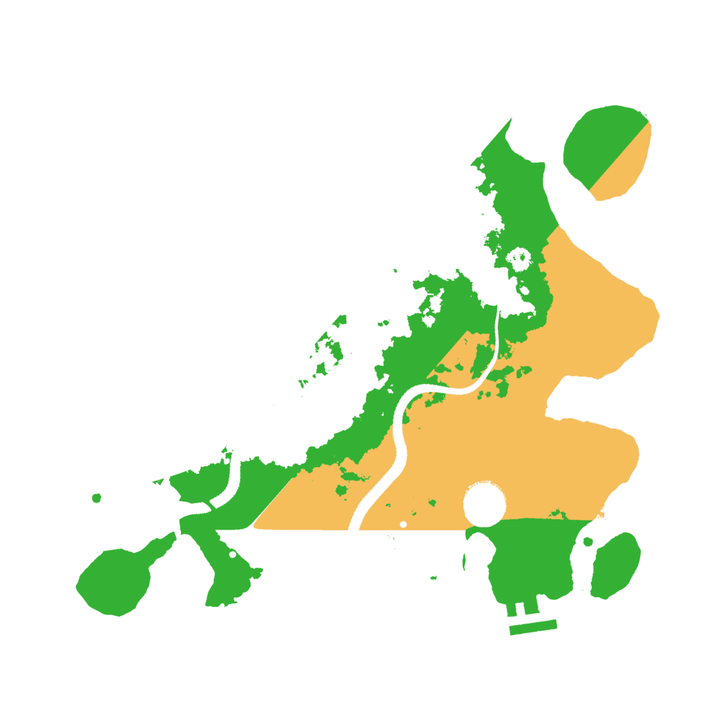Biome Rust Map: Procedural Map, Size: 3000, Seed: 1017871617