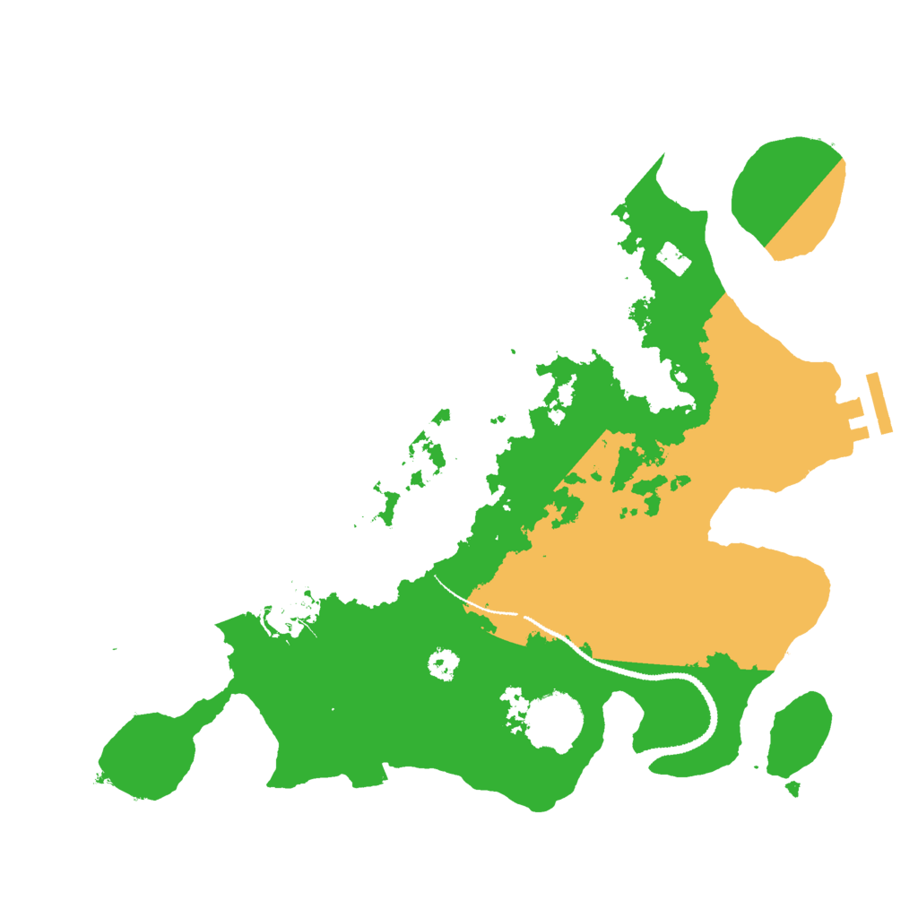 Biome Rust Map: Procedural Map, Size: 3000, Seed: 1017871617