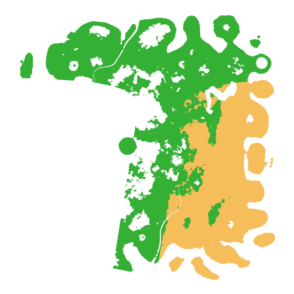 Biome Rust Map: Procedural Map, Size: 4500, Seed: 2051295466