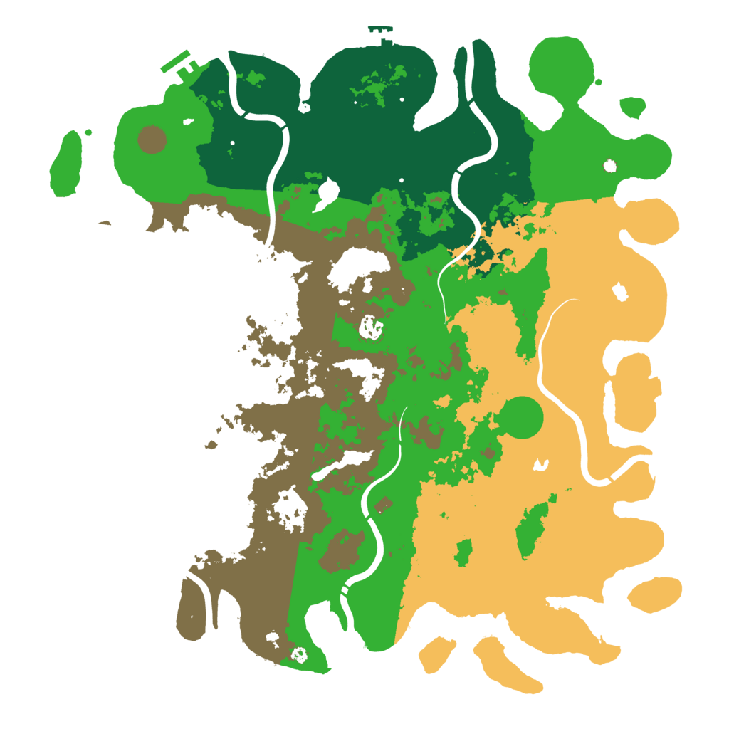 Biome Rust Map: Procedural Map, Size: 4500, Seed: 2051295466