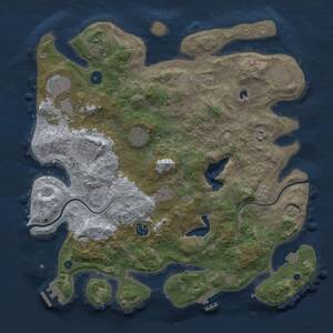 Thumbnail Rust Map: Procedural Map, Size: 4000, Seed: 1181725714, 15 Monuments
