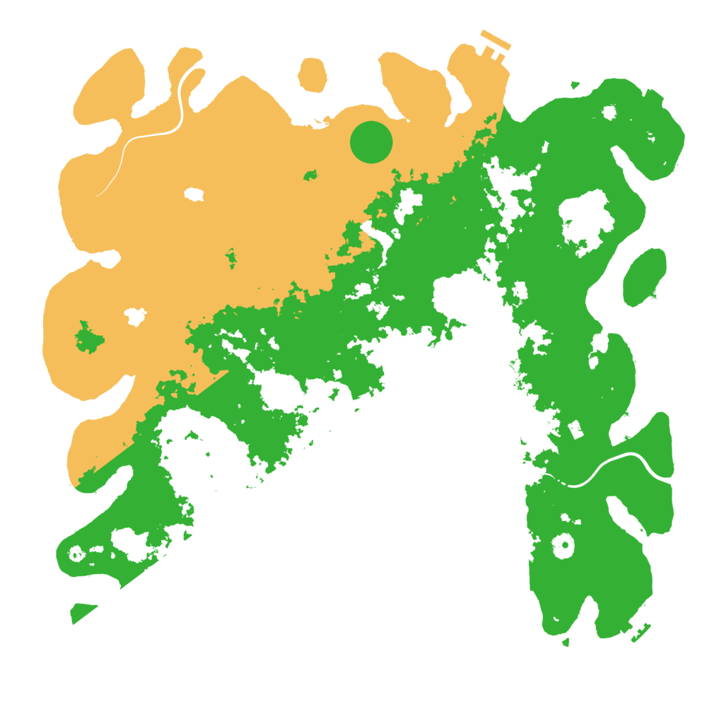 Biome Rust Map: Procedural Map, Size: 4500, Seed: 62708523