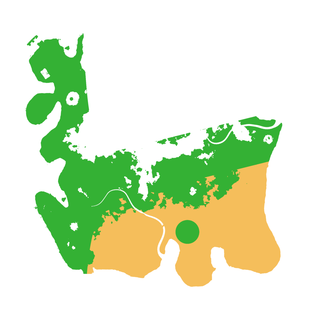 Biome Rust Map: Procedural Map, Size: 3500, Seed: 24493613