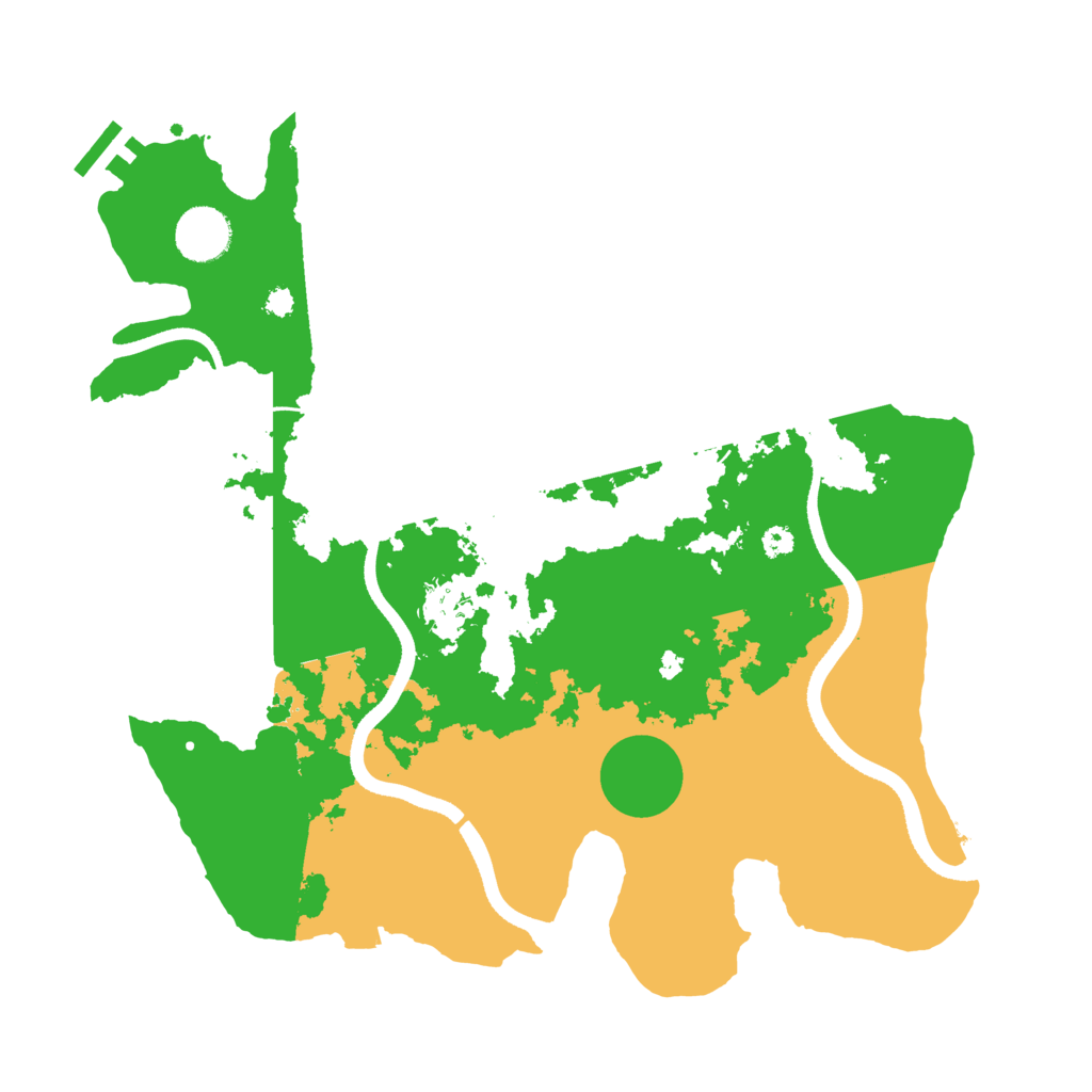Biome Rust Map: Procedural Map, Size: 3500, Seed: 24493613