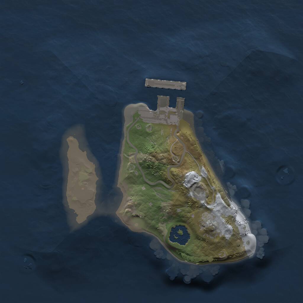 Rust Map: Procedural Map, Size: 1500, Seed: 120125689, 2 Monuments