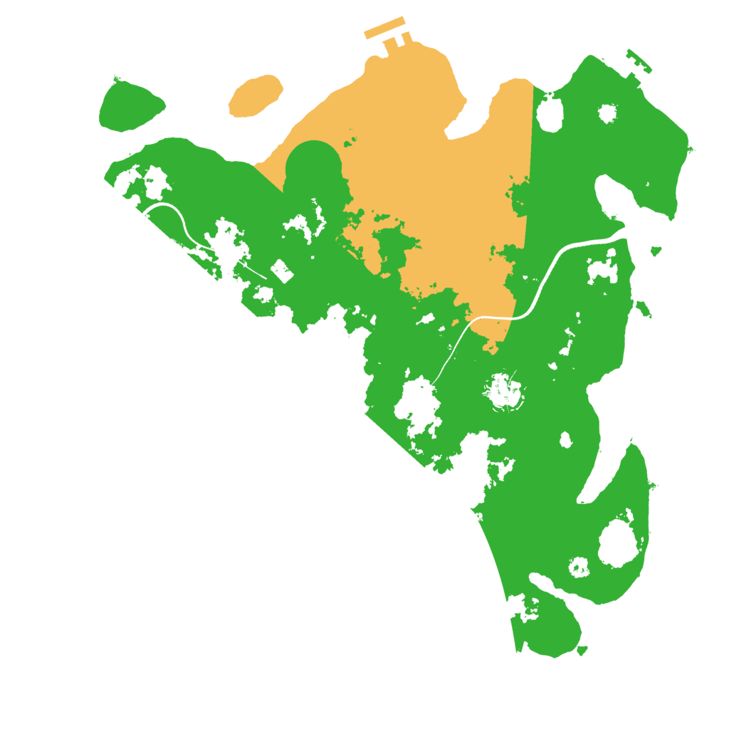 Biome Rust Map: Procedural Map, Size: 3500, Seed: 979976440