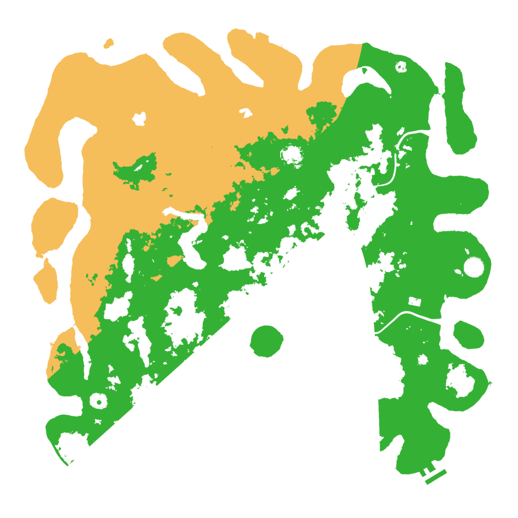 Biome Rust Map: Procedural Map, Size: 4500, Seed: 790175521