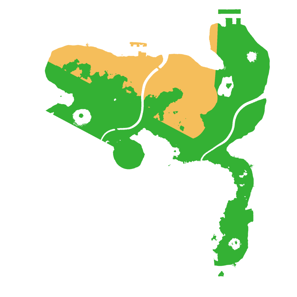 Biome Rust Map: Procedural Map, Size: 2650, Seed: 1591897107