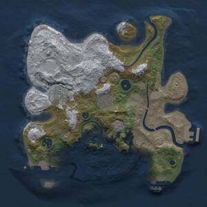 Thumbnail Rust Map: Procedural Map, Size: 3000, Seed: 837522298, 10 Monuments