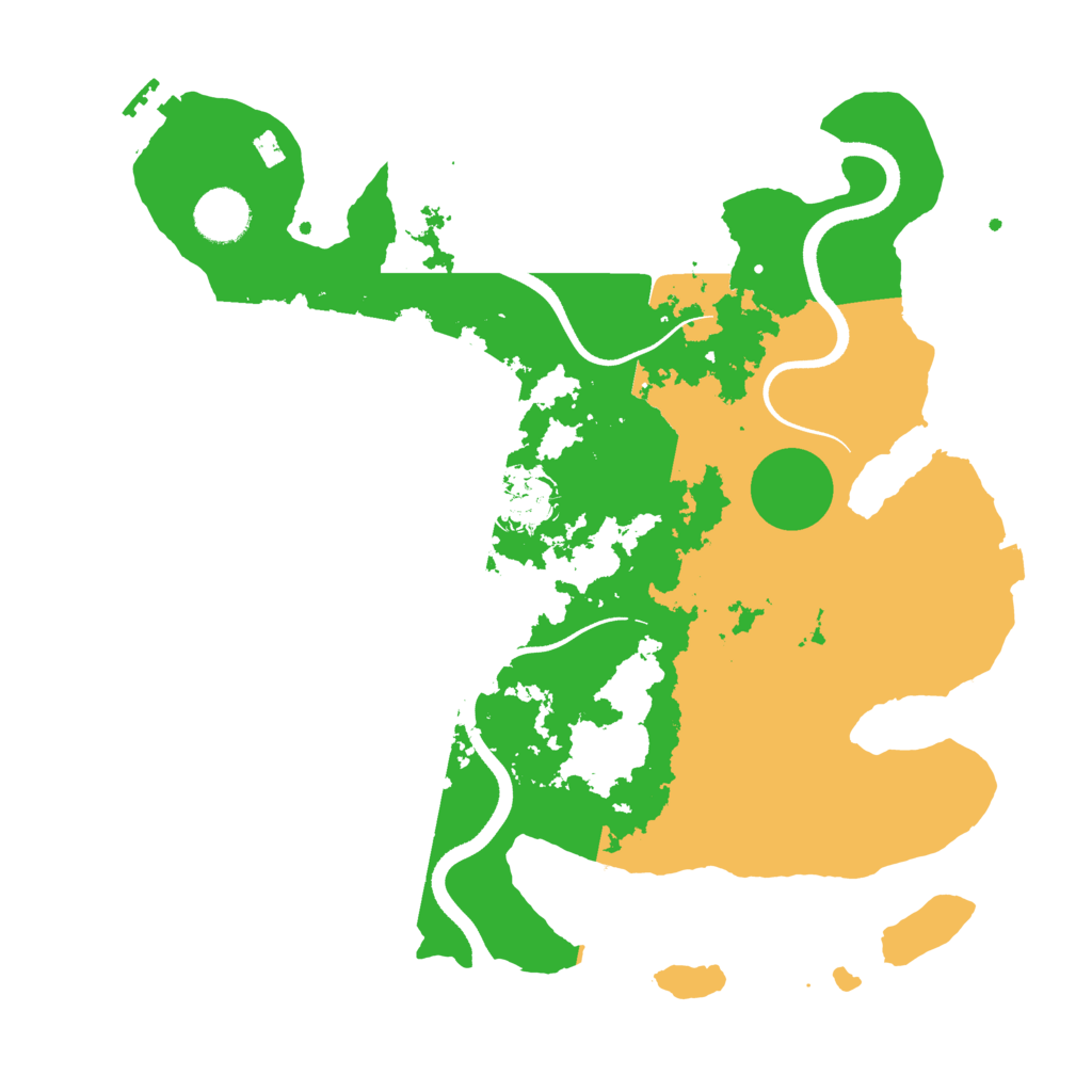 Biome Rust Map: Procedural Map, Size: 3500, Seed: 939803003