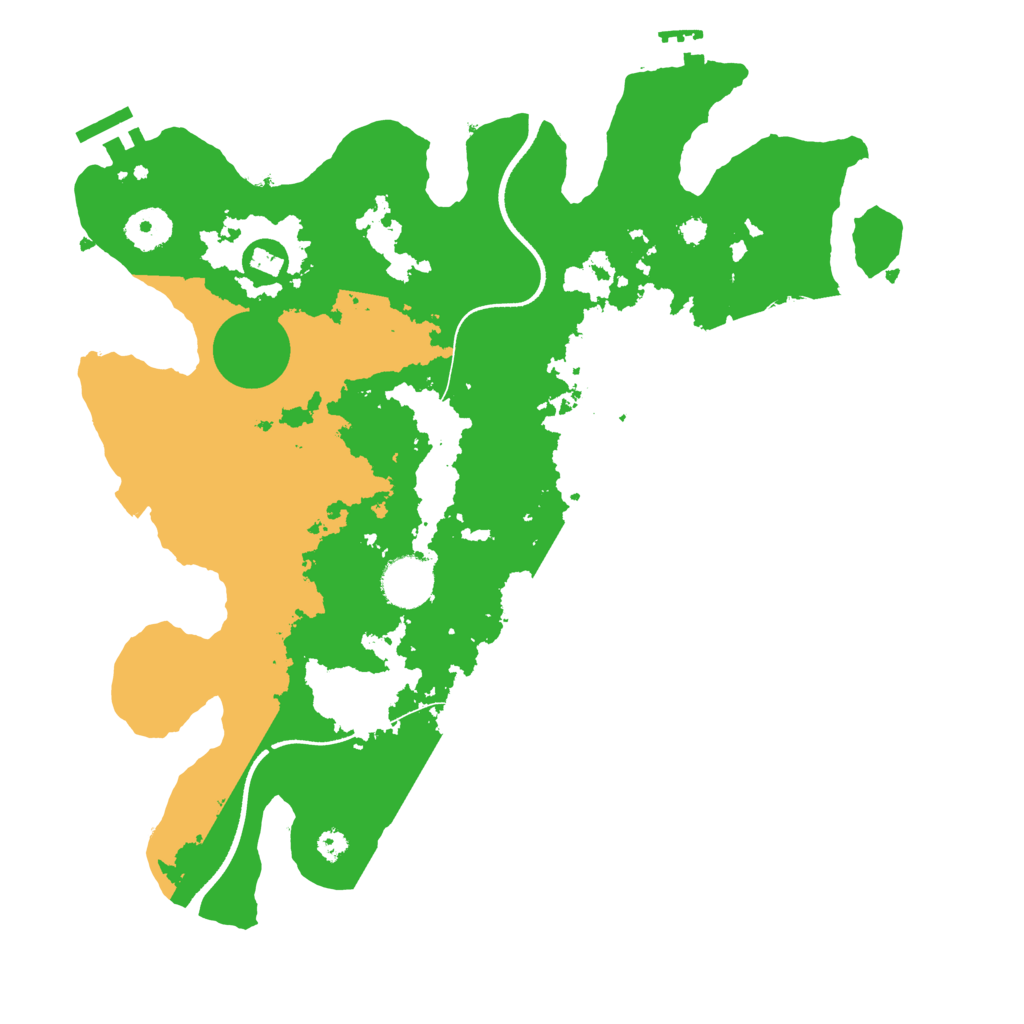 Biome Rust Map: Procedural Map, Size: 3500, Seed: 2109346168