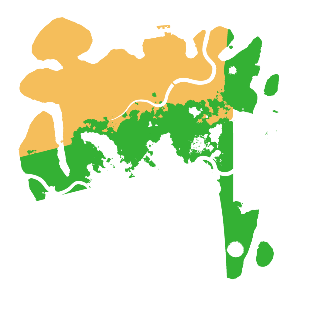 Biome Rust Map: Procedural Map, Size: 3500, Seed: 1056749483