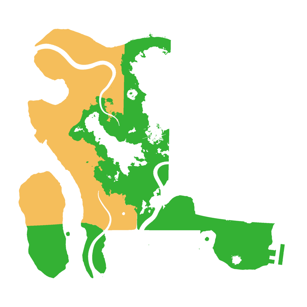 Biome Rust Map: Procedural Map, Size: 3000, Seed: 251712132