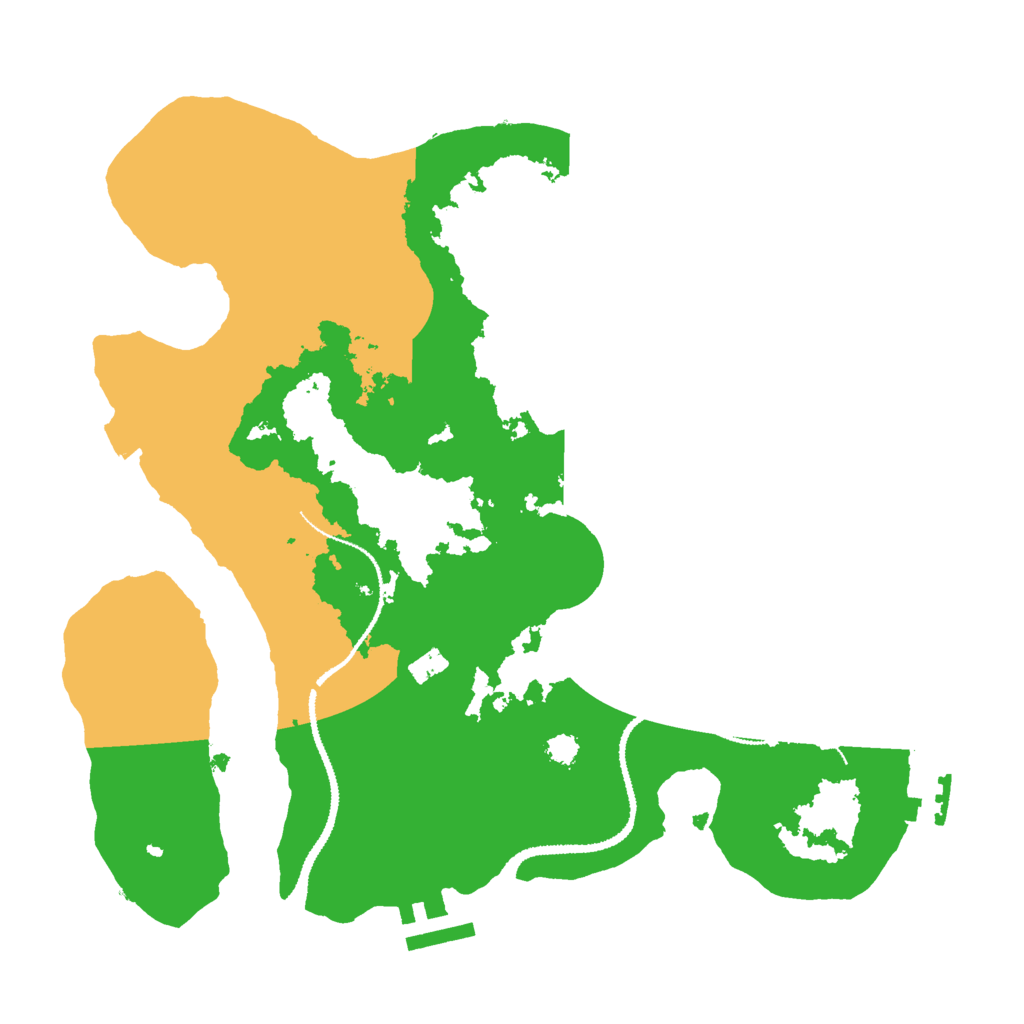 Biome Rust Map: Procedural Map, Size: 3000, Seed: 251712132