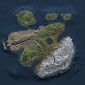 Thumbnail Rust Map: Procedural Map, Size: 2000, Seed: 120716814, 4 Monuments