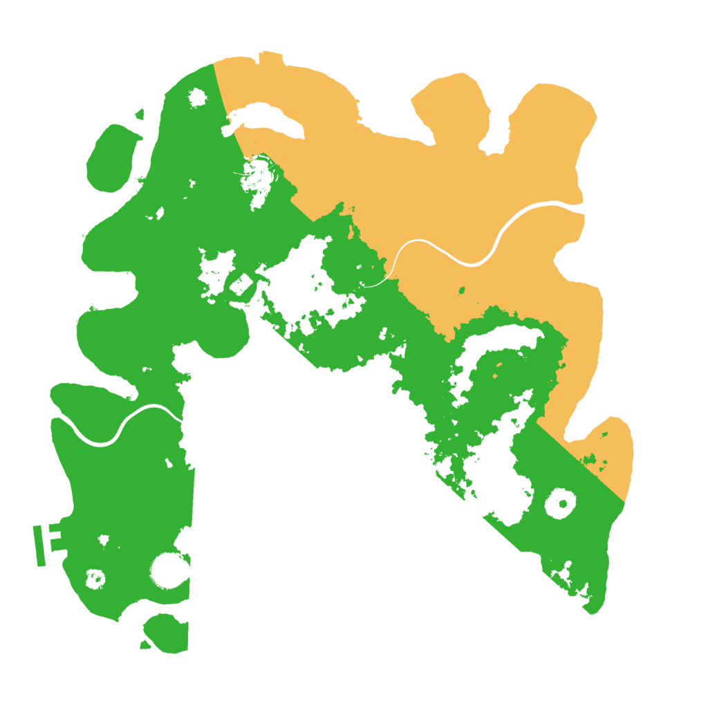 Biome Rust Map: Procedural Map, Size: 3500, Seed: 1315639662