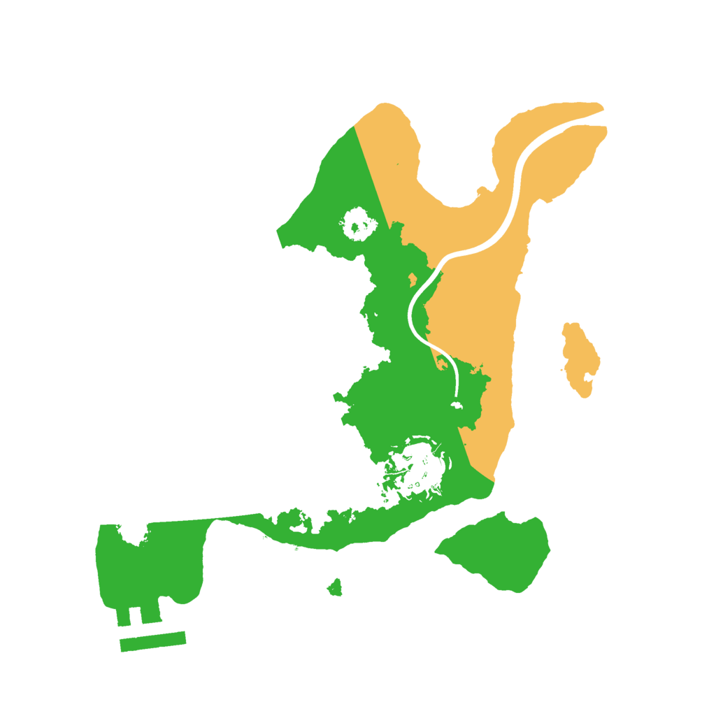 Biome Rust Map: Procedural Map, Size: 2200, Seed: 908990215