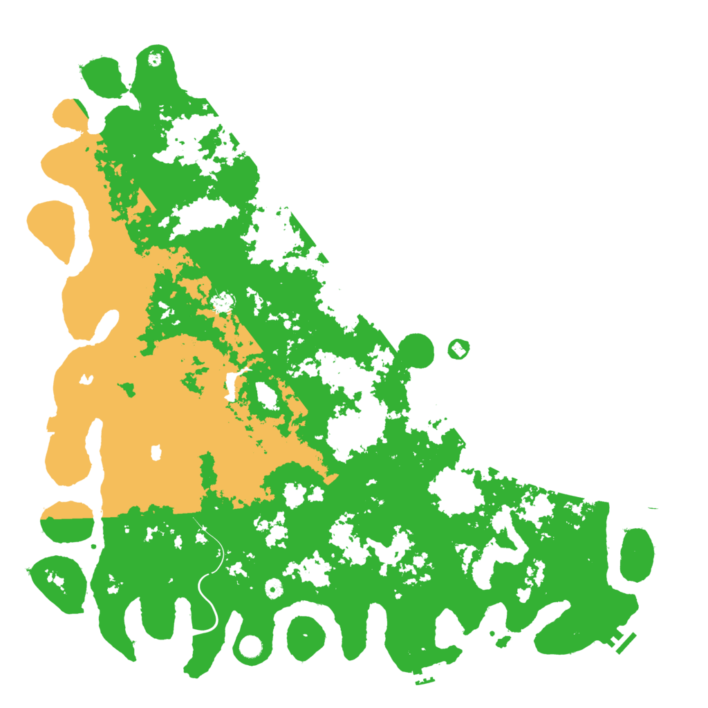 Biome Rust Map: Procedural Map, Size: 5500, Seed: 9070