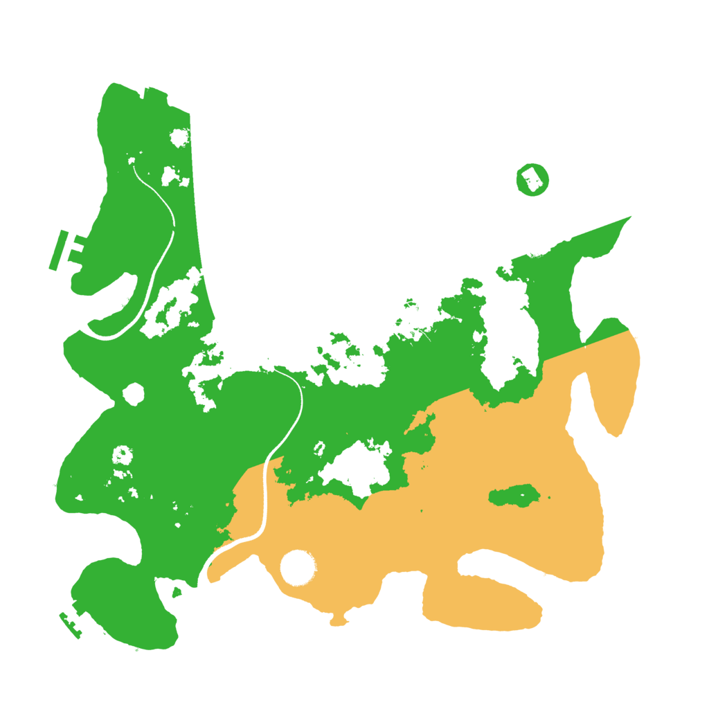 Biome Rust Map: Procedural Map, Size: 3500, Seed: 1573807067