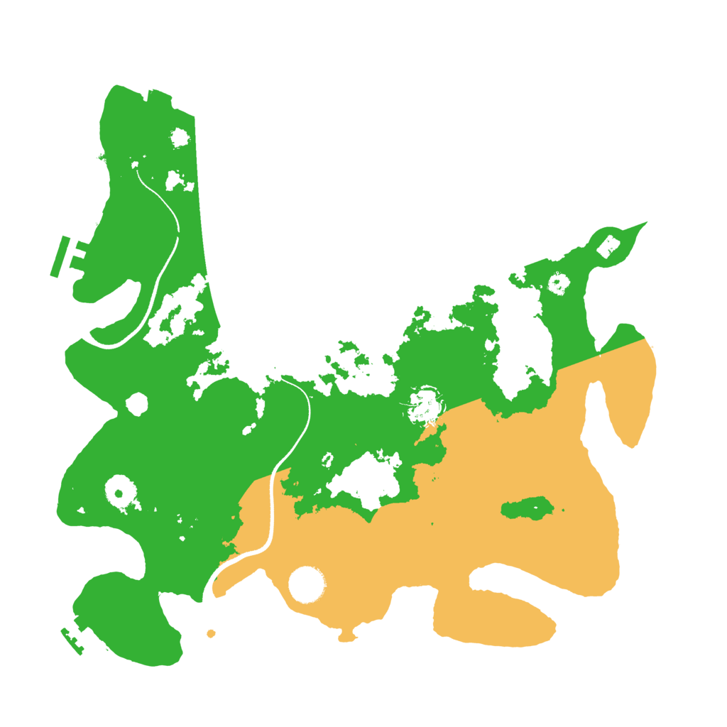 Biome Rust Map: Procedural Map, Size: 3500, Seed: 1573807067