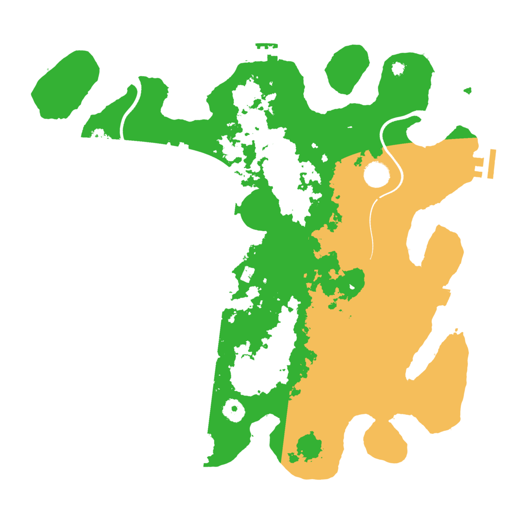 Biome Rust Map: Procedural Map, Size: 3500, Seed: 181688401