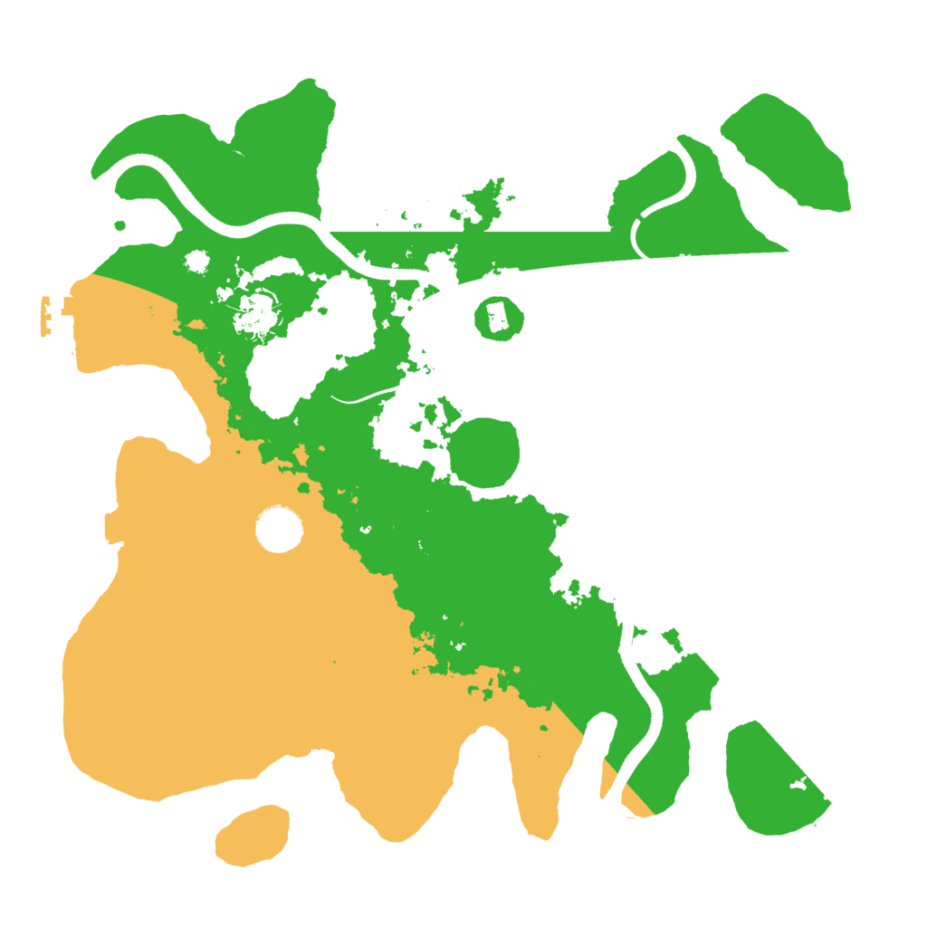 Biome Rust Map: Procedural Map, Size: 3500, Seed: 531486067