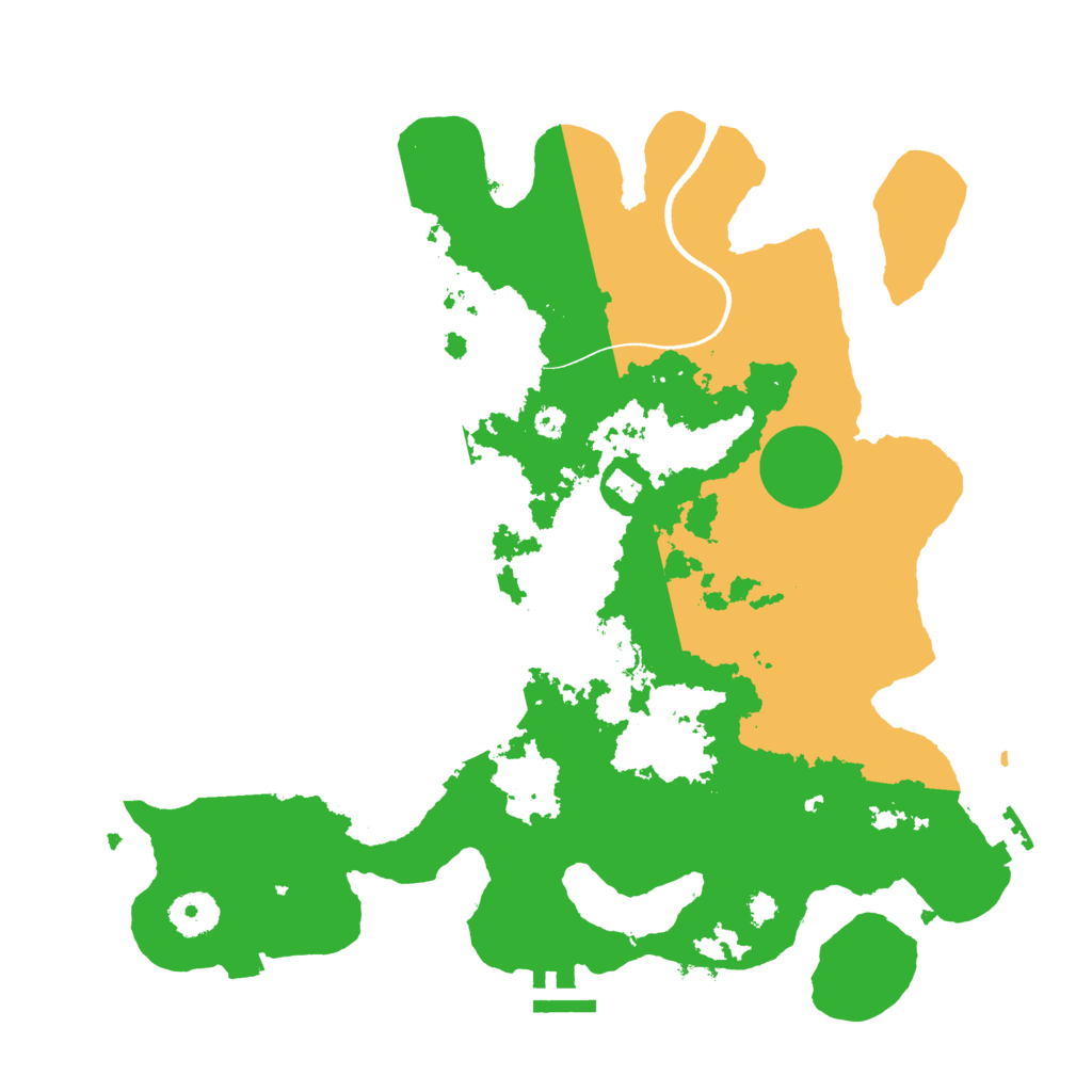 Biome Rust Map: Procedural Map, Size: 3500, Seed: 1952479436