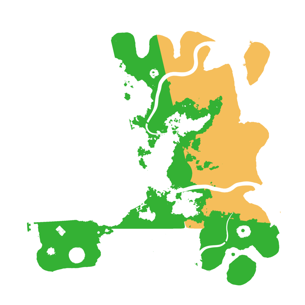 Biome Rust Map: Procedural Map, Size: 3500, Seed: 1952479436