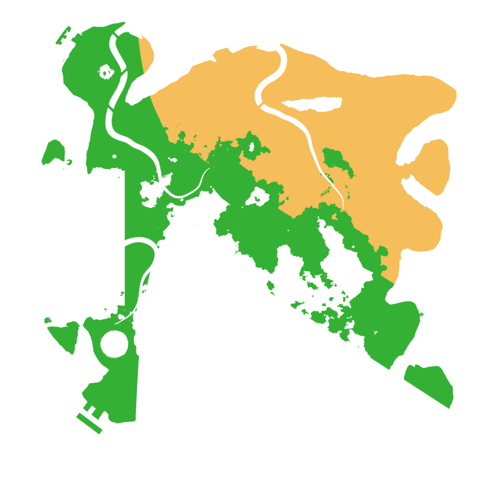 Biome Rust Map: Procedural Map, Size: 3500, Seed: 1664307434