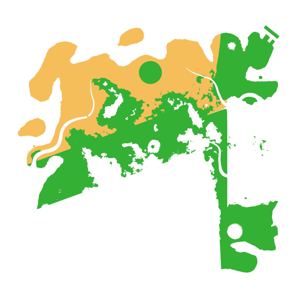 Biome Rust Map: Procedural Map, Size: 3500, Seed: 1621065949