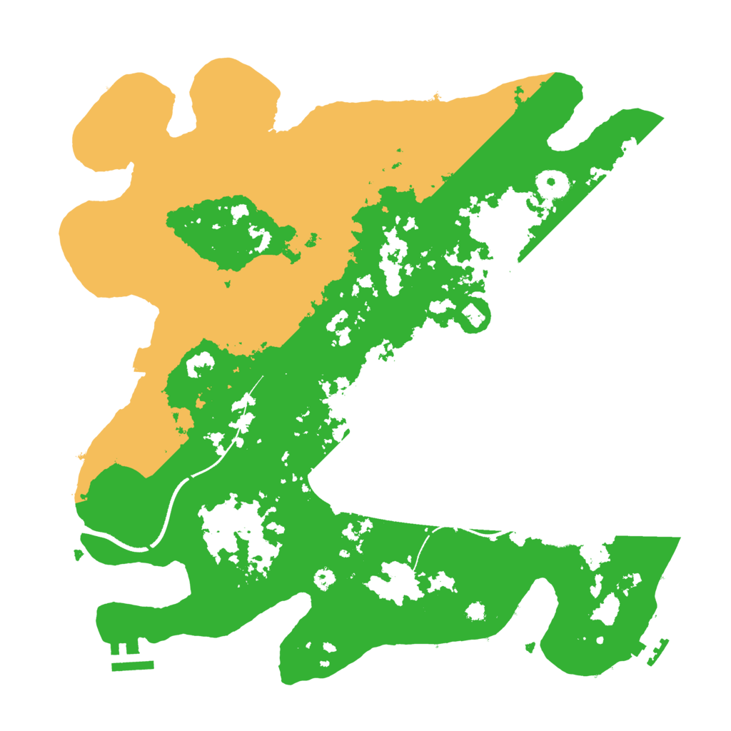 Biome Rust Map: Procedural Map, Size: 3500, Seed: 594616597