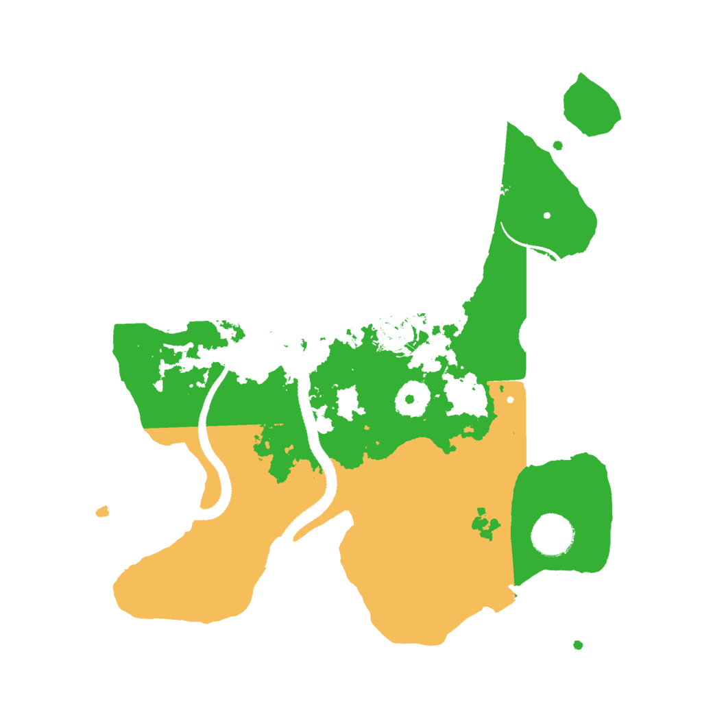 Biome Rust Map: Procedural Map, Size: 3000, Seed: 496059738