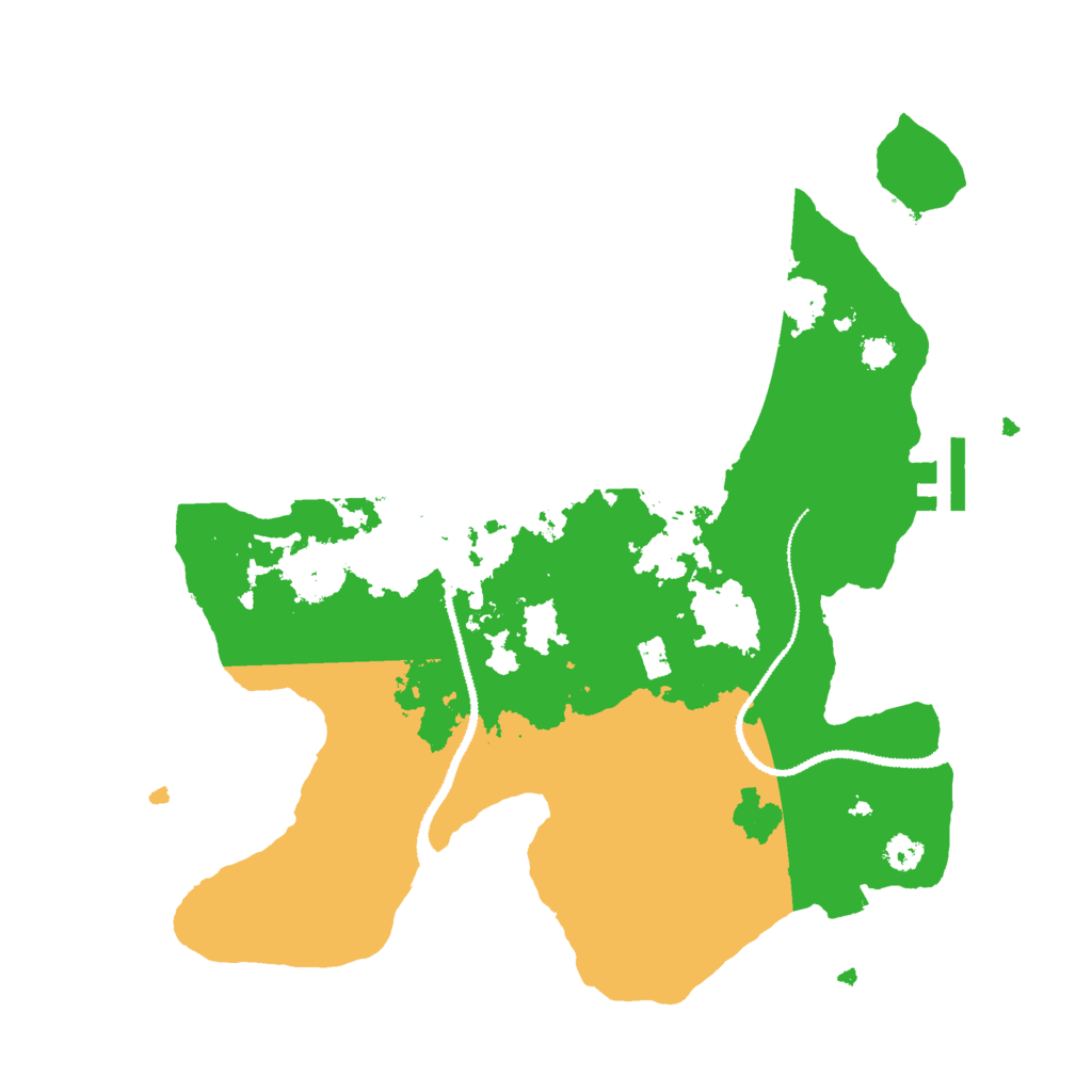 Biome Rust Map: Procedural Map, Size: 3000, Seed: 496059738