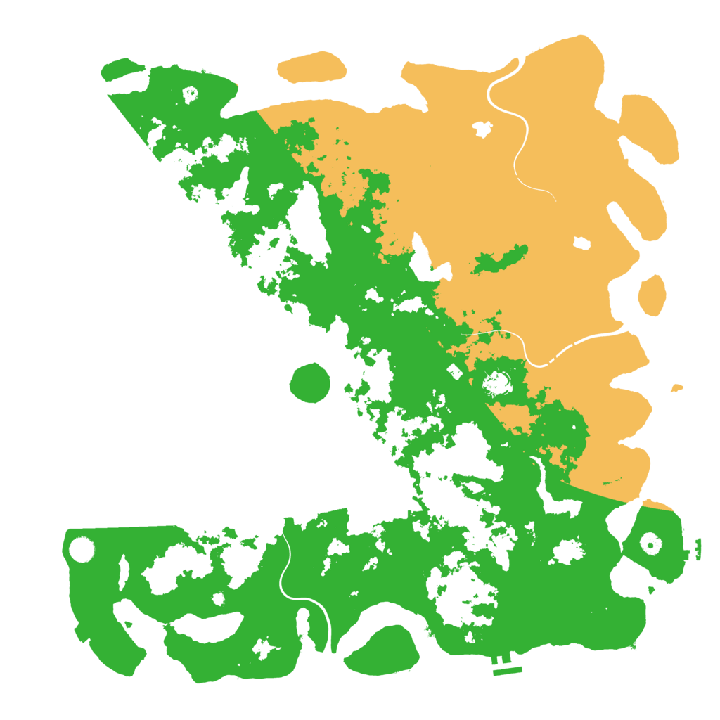 Biome Rust Map: Procedural Map, Size: 5000, Seed: 2508525