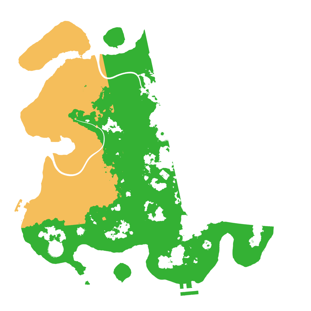 Biome Rust Map: Procedural Map, Size: 3500, Seed: 2032171716