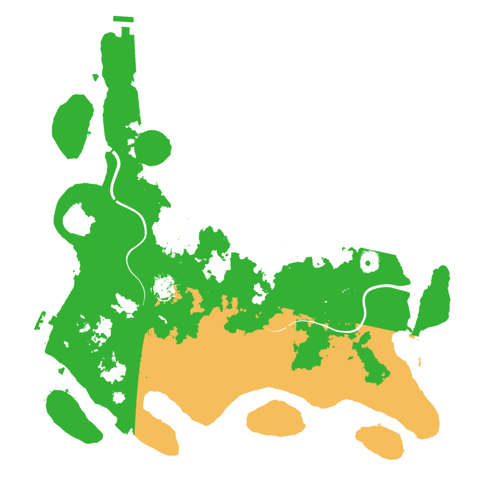 Biome Rust Map: Procedural Map, Size: 3700, Seed: 1446597840