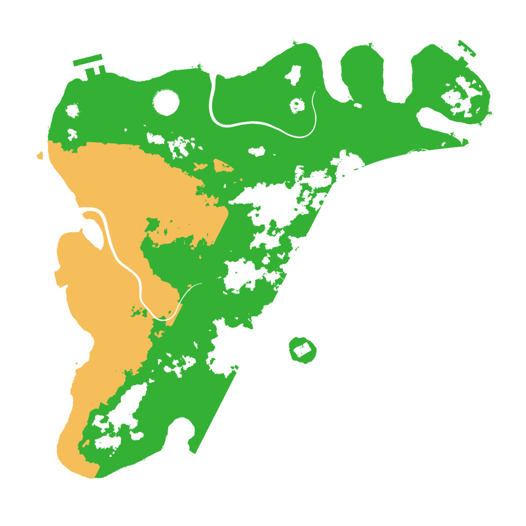 Biome Rust Map: Procedural Map, Size: 3600, Seed: 11910