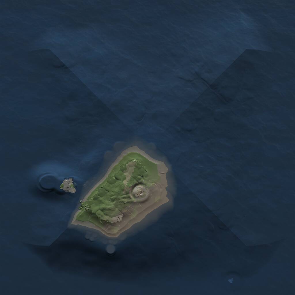 Rust Map: Procedural Map, Size: 1000, Seed: 84685, 1 Monuments