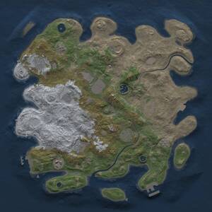 Thumbnail Rust Map: Procedural Map, Size: 3800, Seed: 212950395, 16 Monuments