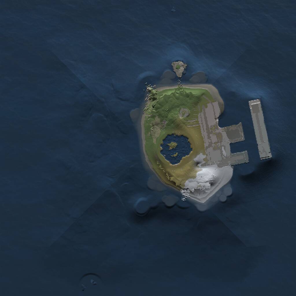 Rust Map: Procedural Map, Size: 1000, Seed: 846899, 2 Monuments