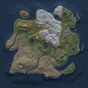 Thumbnail Rust Map: Procedural Map, Size: 2800, Seed: 758679, 11 Monuments