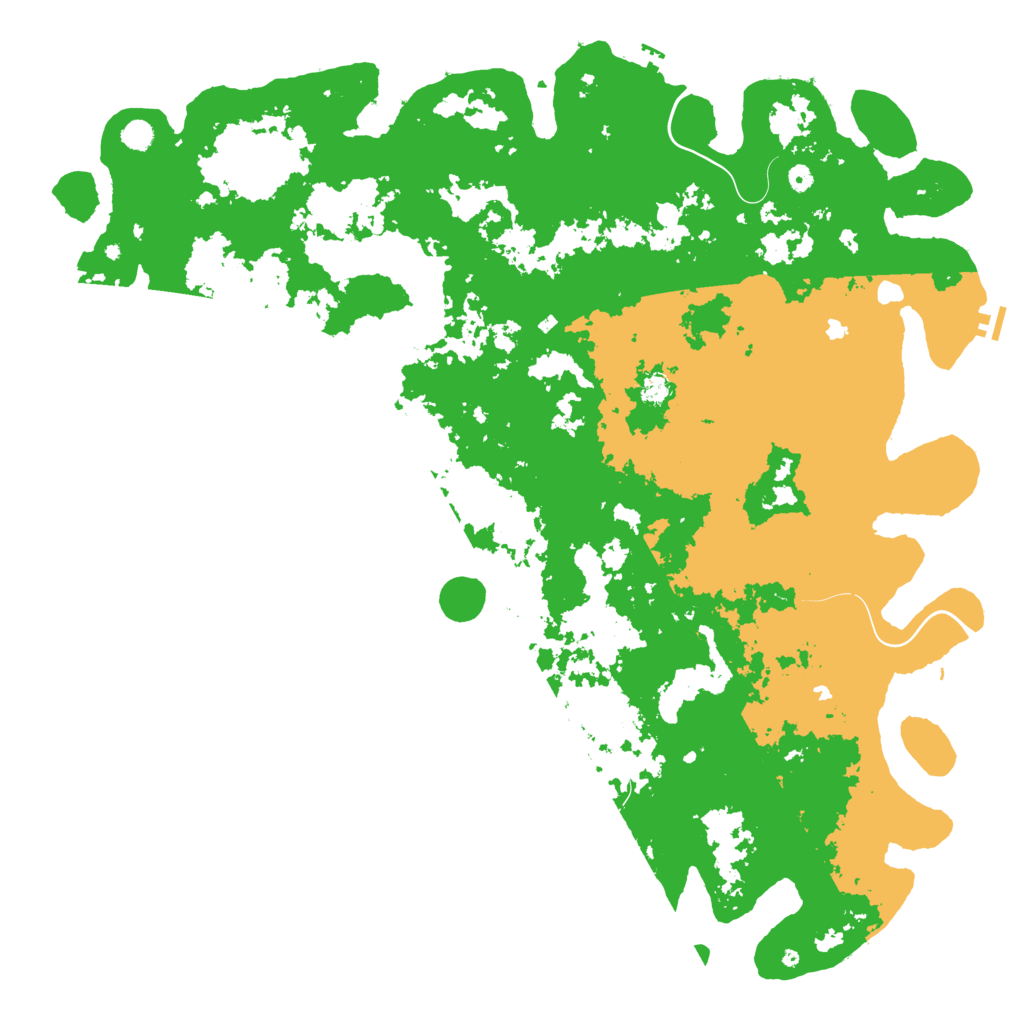 Biome Rust Map: Procedural Map, Size: 6000, Seed: 92551428